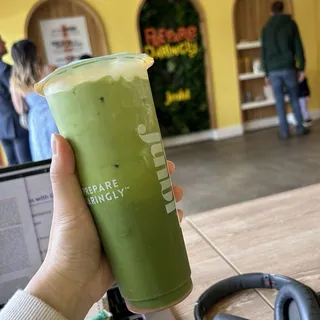 Cold Rose Water Matcha Cold Brew**