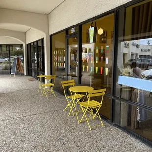 Outside seating area