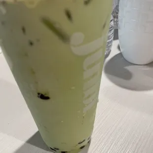 Rose Water Matcha Latte**