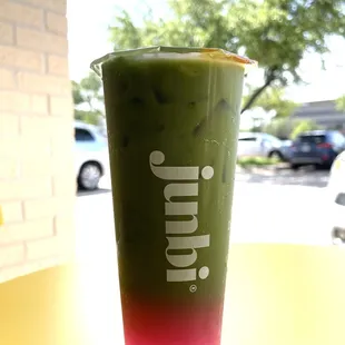 Cold Yuzu Dragonfruit Matcha