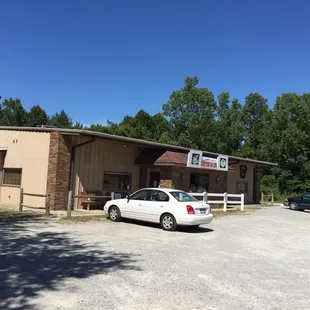 On the edge of town.