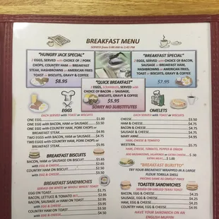 sushi and sashimi, menu