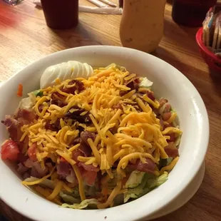 Big chef Salad for lunch. It's loaded.