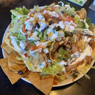 Nachos with chicken