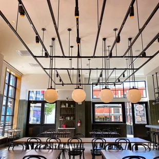 the interior of the restaurant