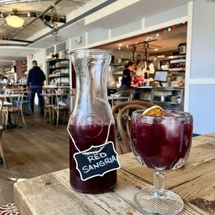 Carafe of brunch sangria