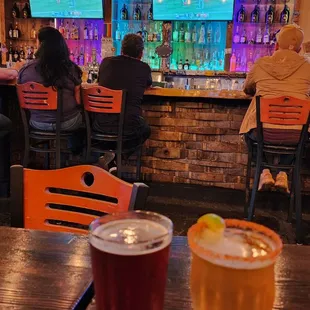 Cold ones, nice colorful bar