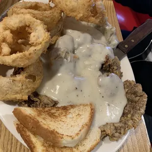 Large chicken fried steak