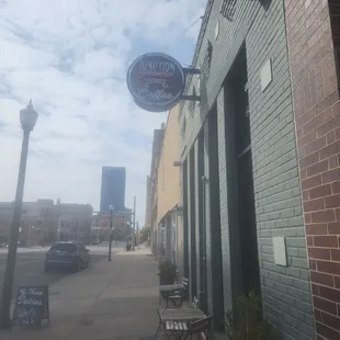 View from side walk