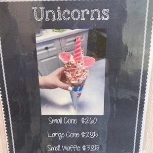 a picture of a unicorn's ice cream cone