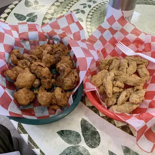 Fried Gizzards and Steak Fingers