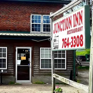 the front of the restaurant