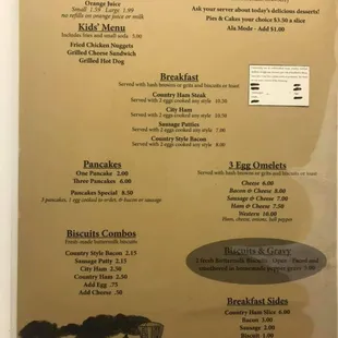 Breakfast and Desserts