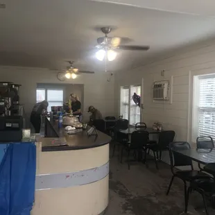 LOVE the new shiplap walls! Renovations are coming along slowly but surely!