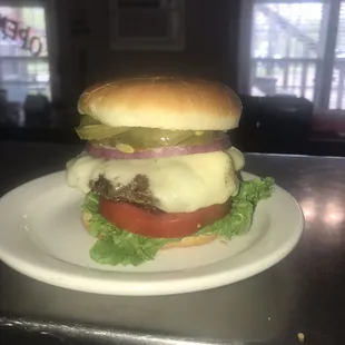 Mushroom Swiss Burger