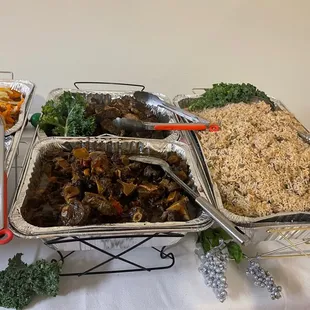 a variety of food items