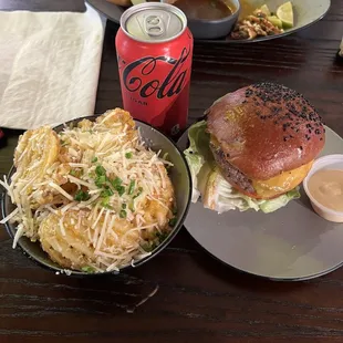 Wagyu burger, truffle fries