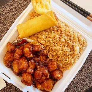 Orange Chicken Lunch Combo