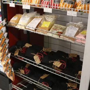 a display of meat products