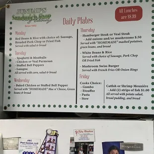 Menu update 8/10/21