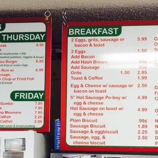 Menu part 2