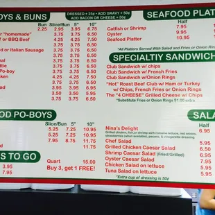 Menu part 1