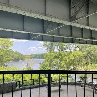Interstate Park (under bridge) view  Perfect sit and eat after ordering