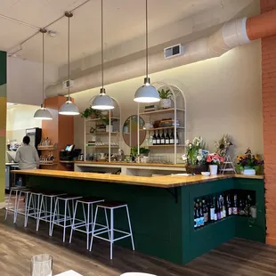 Cute interior bar seating