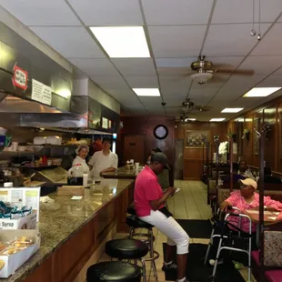 diners in a busy restaurant