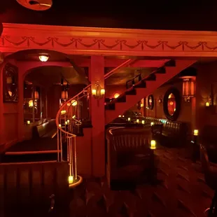 the interior of the club