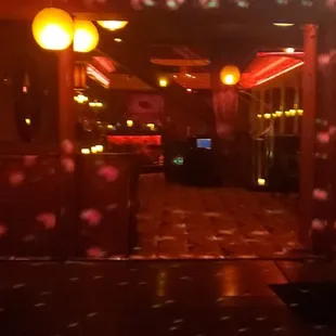 the dance floor and disco lights