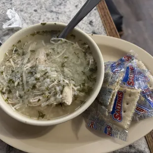 Chicken rice soup