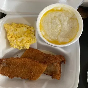 Fish Grits and Eggs