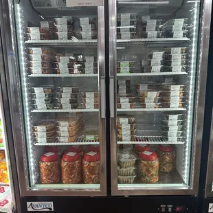 a refrigerated display case