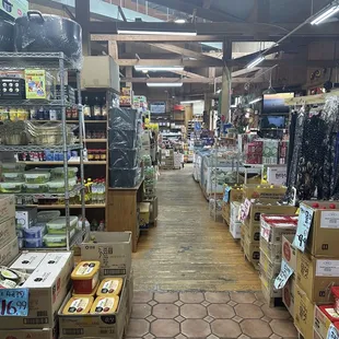 the inside of the store