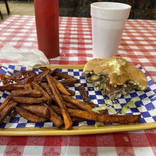 Mushroom Swiss Burger