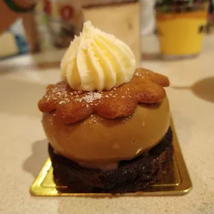 Chocolate and coffee with pumpkin bread cookie. This one was actually the best one