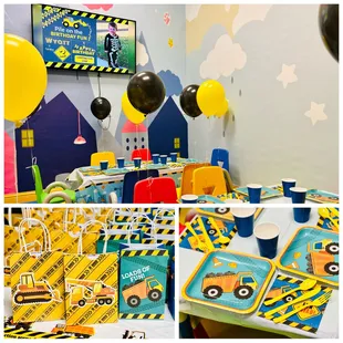 【Construction site &amp; Construction trucks Themed  Birthday at Jungle Castle】
Wyatt is turning 2 !!! Happy Birthday！