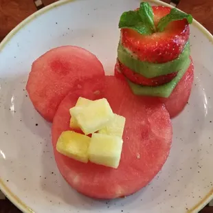 Kids fresh fruit dessert