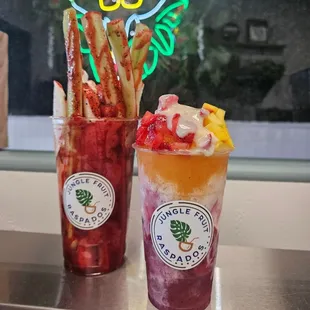 Pico de Tucan and Strawberry Mango Obispo