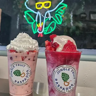Fresas con crema and a strawberry Obispo