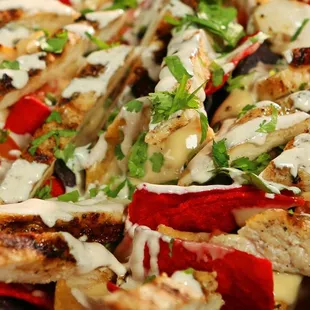 Fully Loaded Nachos with beef or Chicken