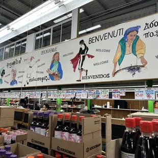a variety of bottles of wine