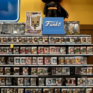 a display of funko