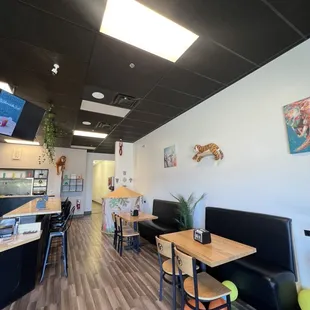 the inside of the restaurant