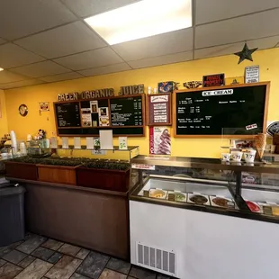 the inside of the restaurant