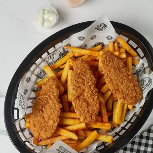 food, fish and chips