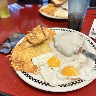 Chicken fried chicken. Look at these portions