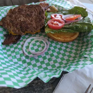 Cheddar bacon burger