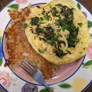 The Herblette (I opted for cheeseless) and hashbrowns. It's nice!